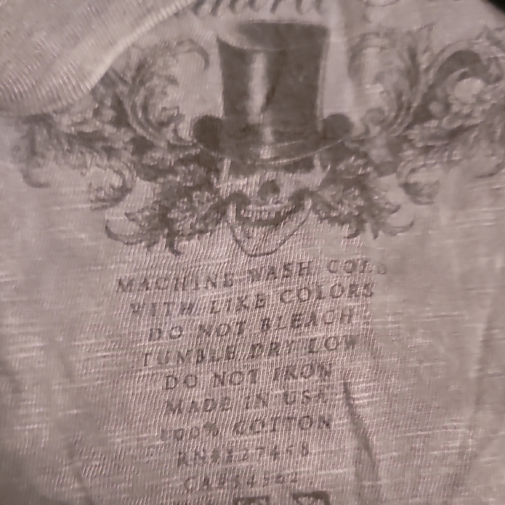 Men's Affliction Henley Large Gray And Black 3 Button Short Sleeve Shirt - Picture 5 of 9